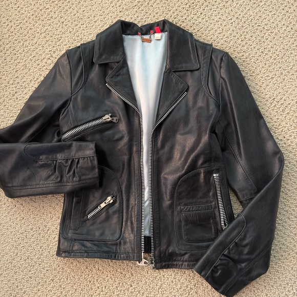 Doma Jackets & Blazers - Doma black leather moto jacket. Made in Argentina.